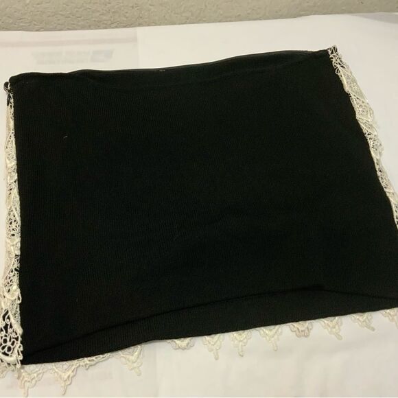 St John Evening Strapless Top, 4, Black white - Picture 3 of 6